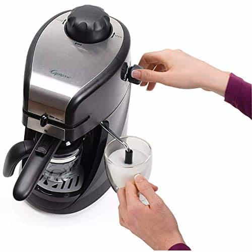 Capresso 303.01 4-Cup Espresso and Cappuccino Machine Black 13.25" x 7.5" x 9.75"